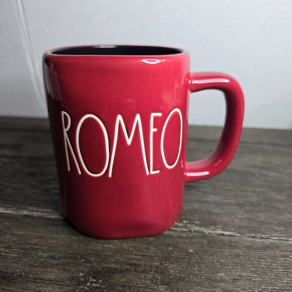 Rae Dunn Artisan Romeo Red Valentine's Day Mug - Picture 1 of 8